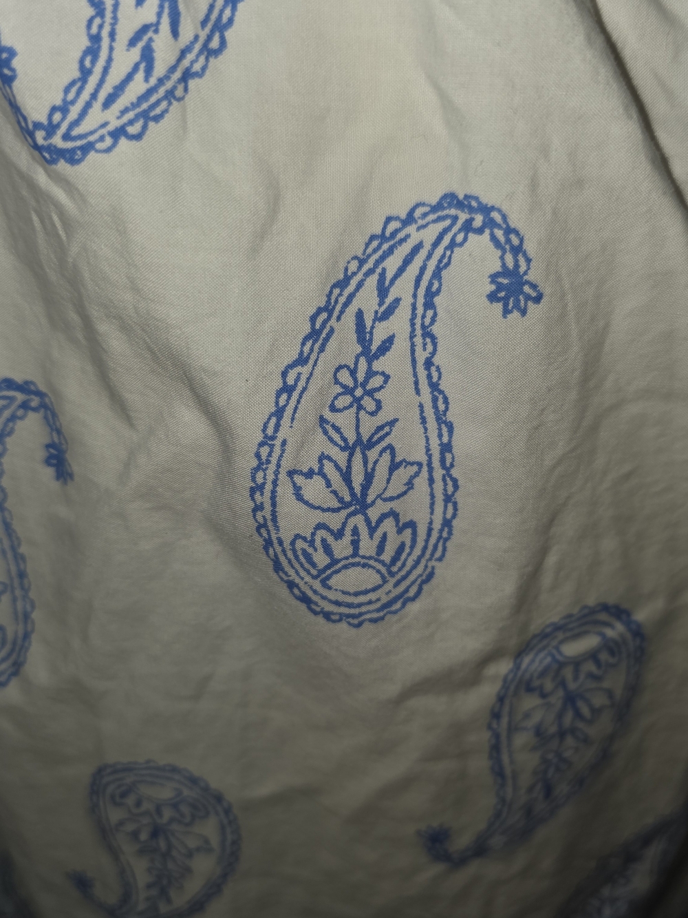 Universal Thread White Maxi Halter Dress with Blue Paisley Plus Size 4X - Picture 6 of 16
